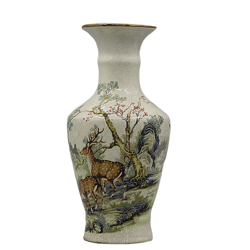 Vintage Collectible Bells - Vintage Fulu Shouxi Golden Bell Vase
