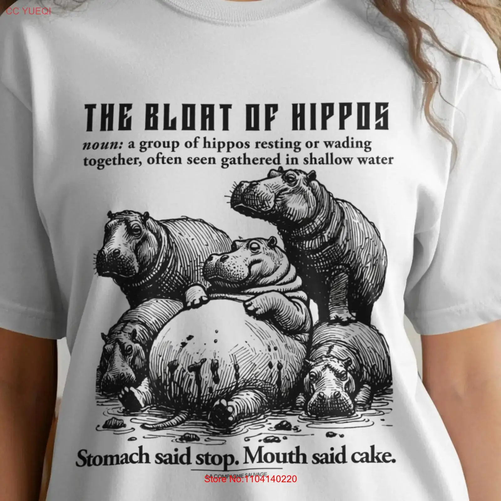 Collectible Vintage T Shirts - Hippos T Shirt Bloat of Funny