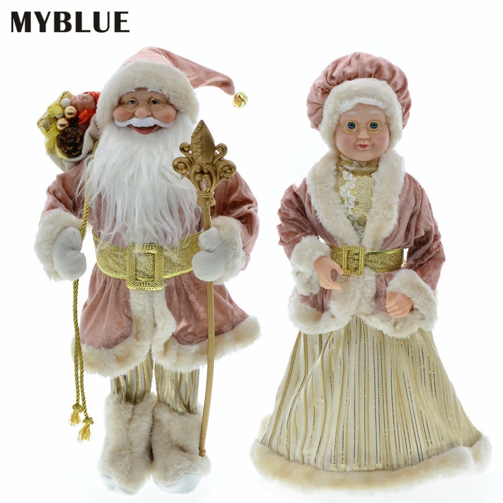 Vintage Collectible Santa - Santa Claus Grandparents Figurines Bedtime Story