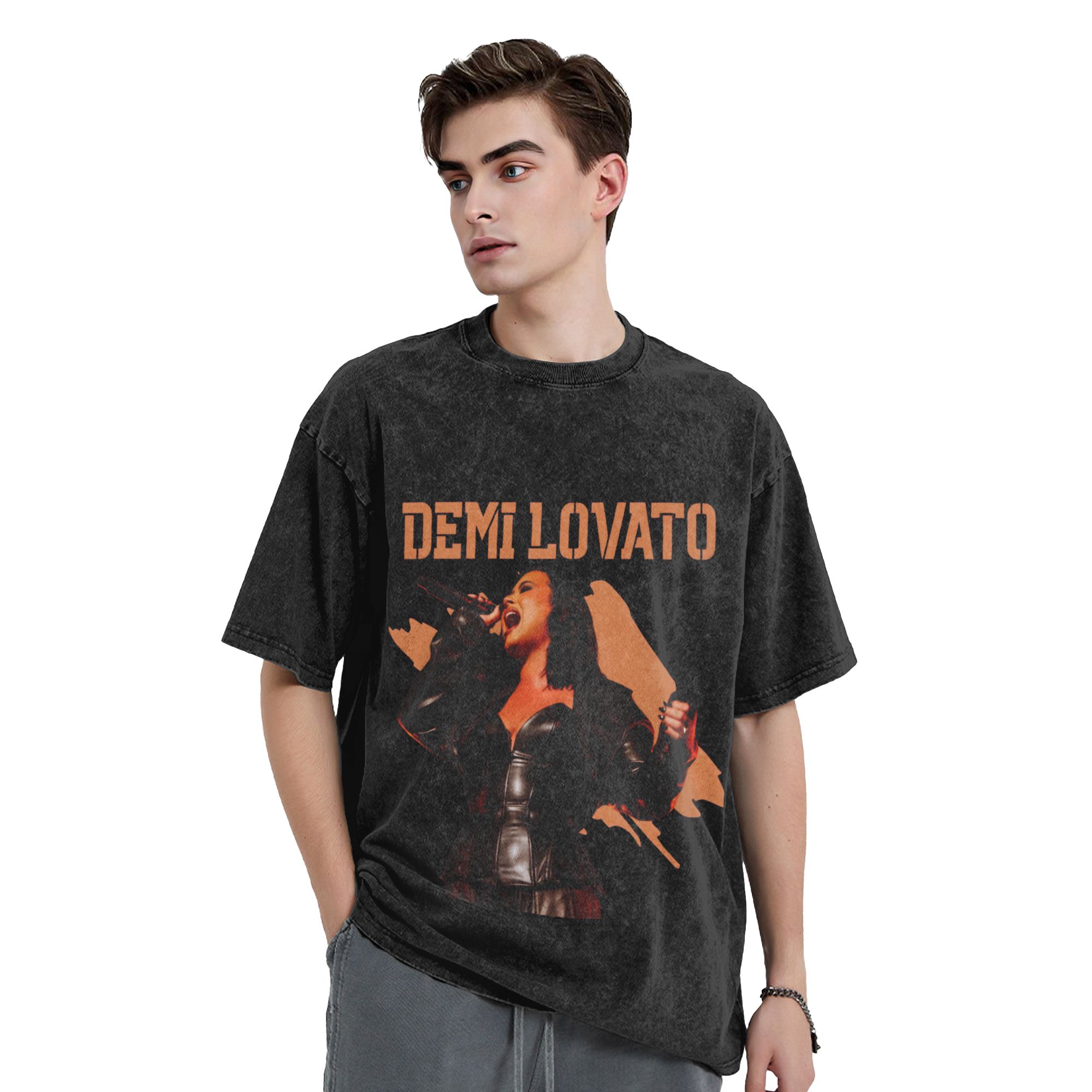 Harajuku Washed Shirts Demi Lo - đánh giá và giá Collectible Vintage T Shirts