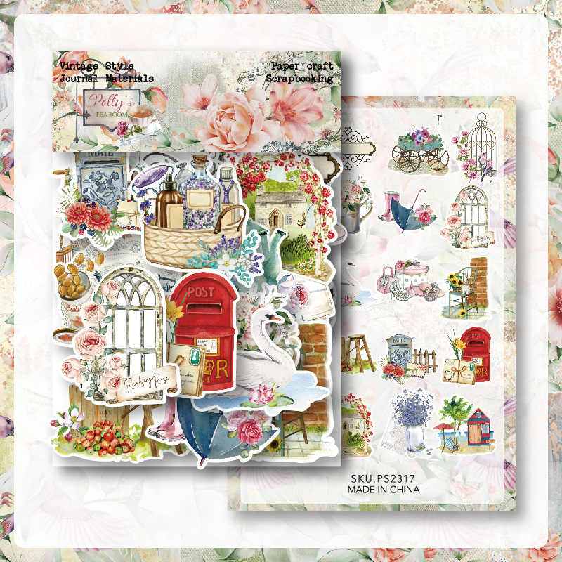 KSCRAFT 40pcs Vintage Stickers - đánh giá và giá Vintage Collectible Cards