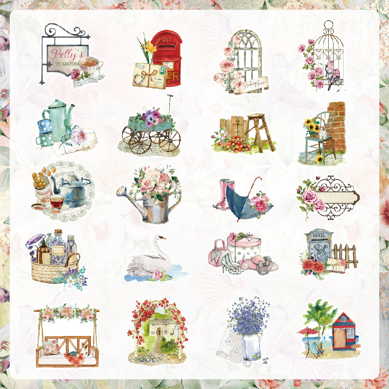 KSCRAFT 40pcs Vintage Stickers - đánh giá và giá Vintage Collectible Cards