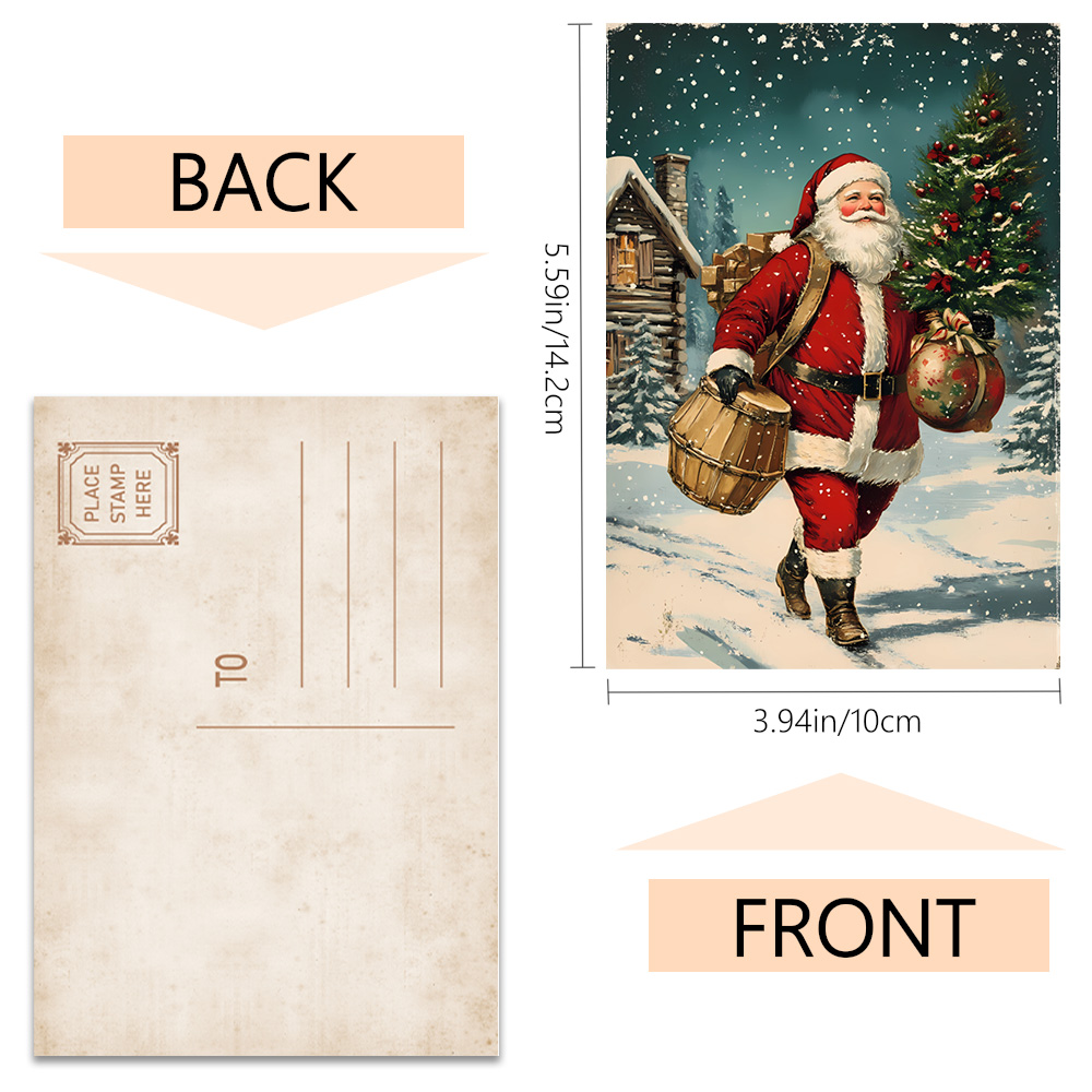 32pcs, vintage Christmas postc - đánh giá và giá Vintage Collectible Santa