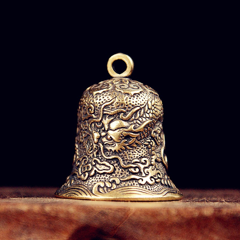 Vintage Brass Bell Carved Drag - đánh giá và giá Vintage Collectible Bells