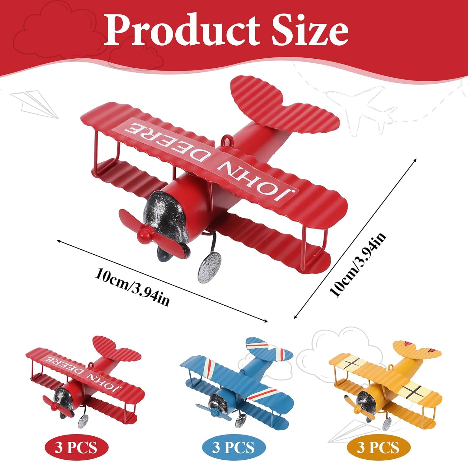 Vintage Metal Airplane Model R - đánh giá và giá Vintage Collectible Ornaments