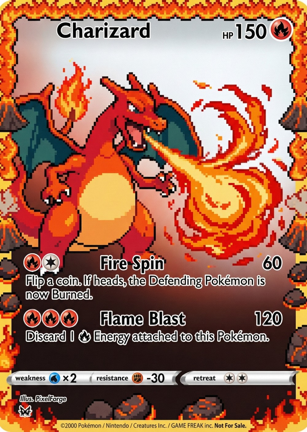 5Pcs Pokemon Cards Charizard G - đánh giá và giá Vintage Game Collection