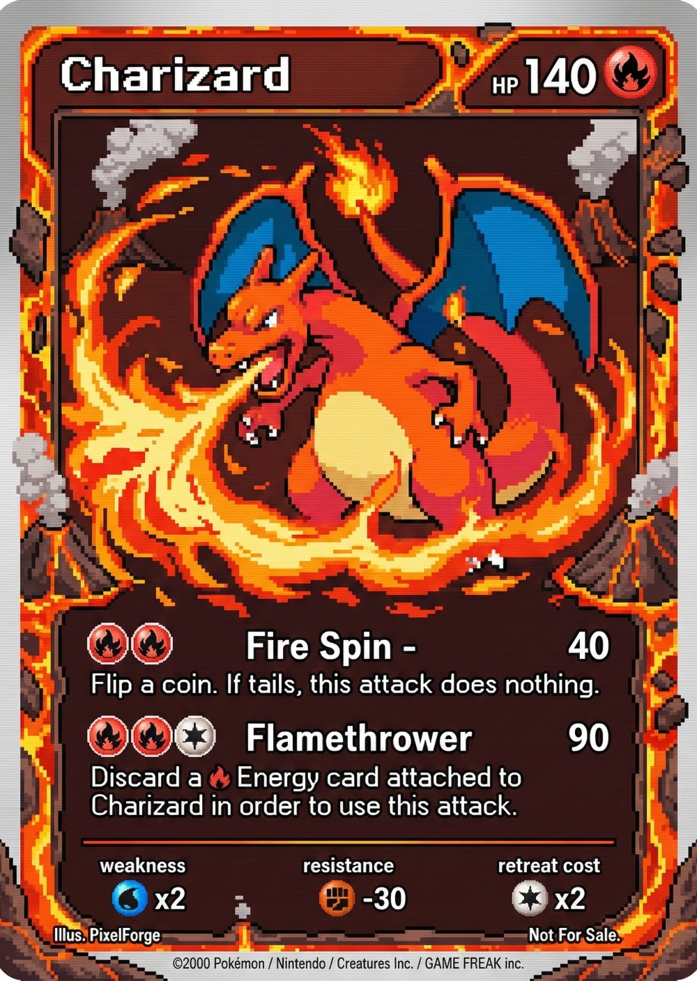 5Pcs Pokemon Cards Charizard G - đánh giá và giá Vintage Game Collection