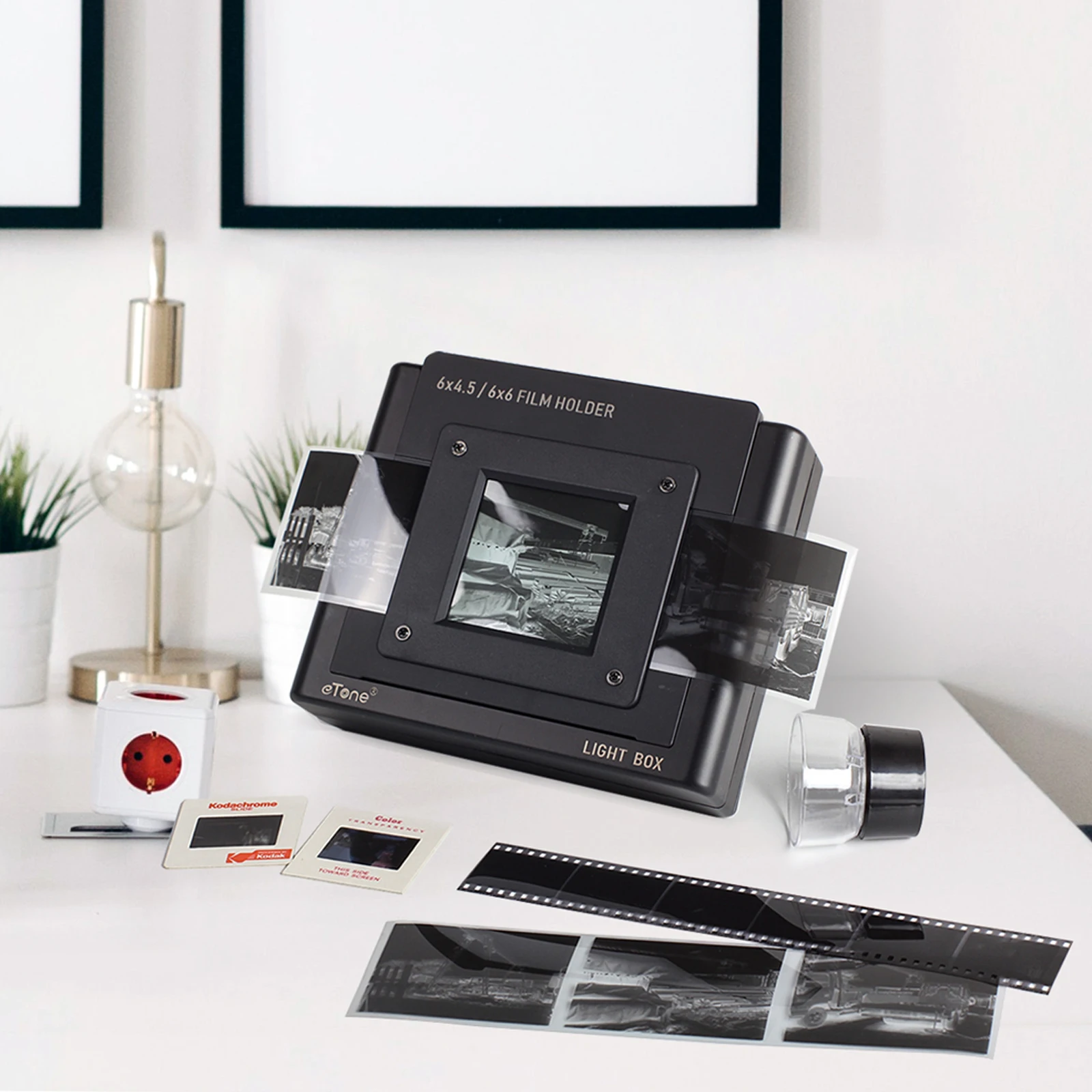Hot 135 Film Scanner Light Box - đánh giá và giá Slide Film 120
