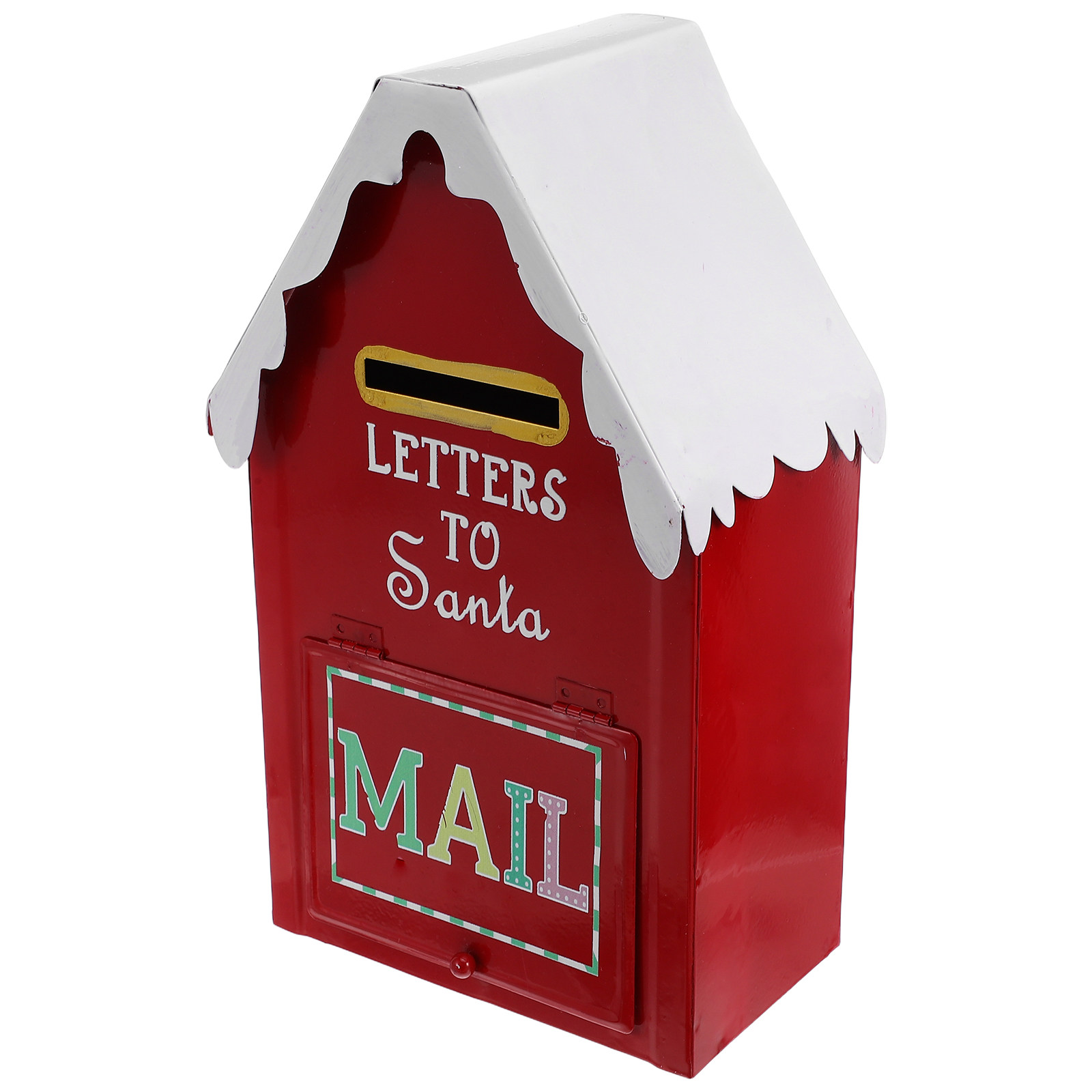 Metal Red Christmas Mailbox Sa - đánh giá và giá Vintage Collectible Santa