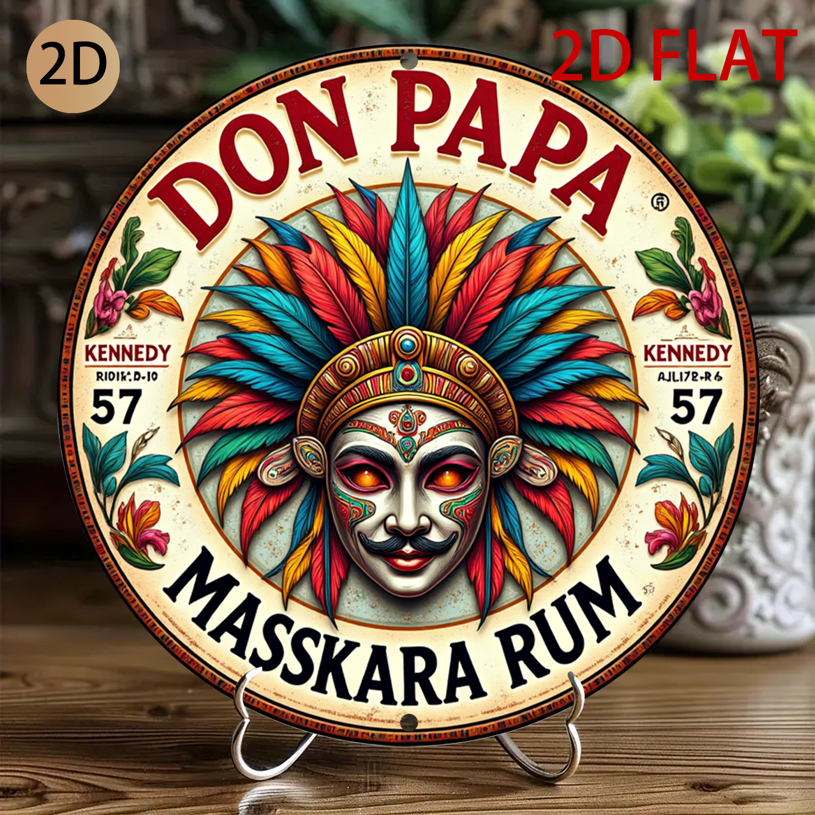 Vintage Don Papa Masskara Rum  - đánh giá và giá Vintage Collectible Plates