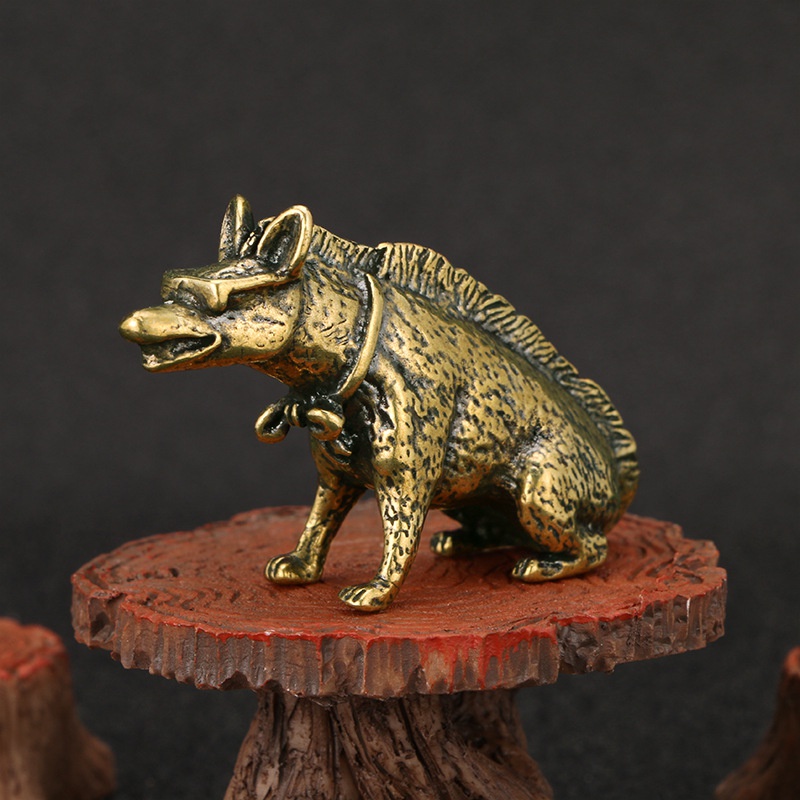 Brass Hyaenidae with Eyes Stat - đánh giá và giá Vintage Collectible Ornaments