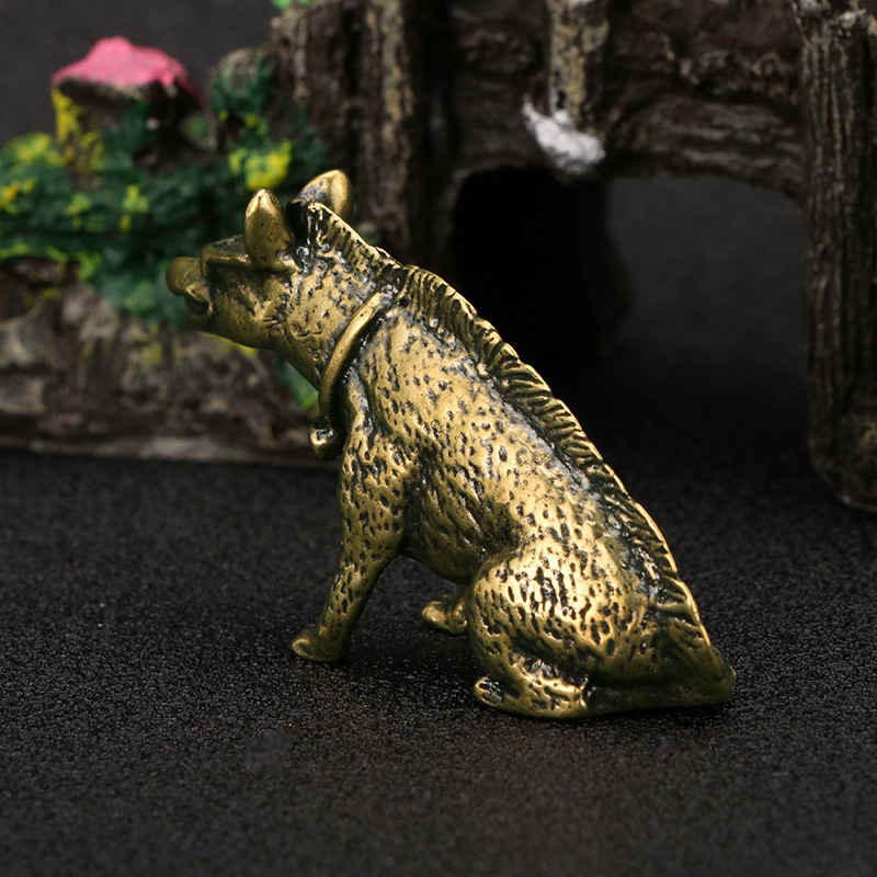Brass Hyaenidae with Eyes Stat - đánh giá và giá Vintage Collectible Ornaments