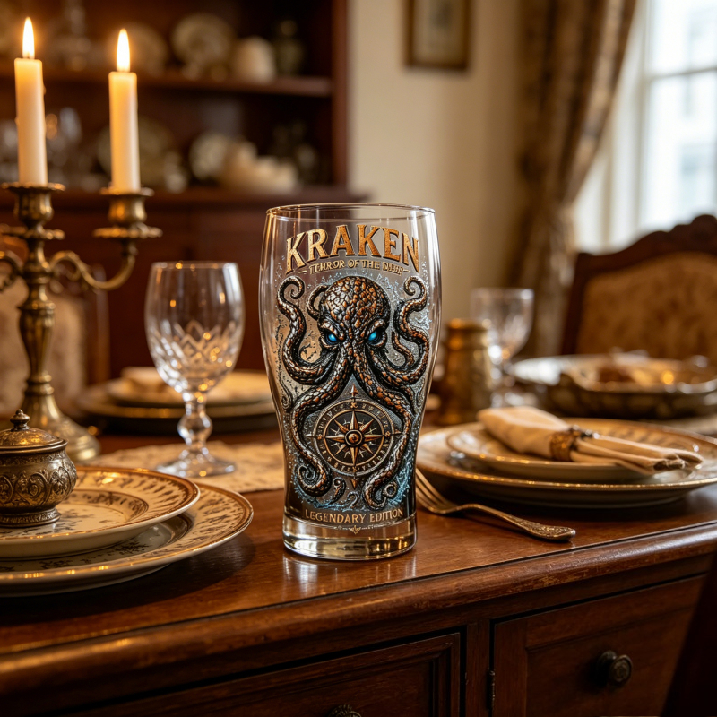 Retro Kraken Octopus Compass G - đánh giá và giá Vintage Collectible Glassware