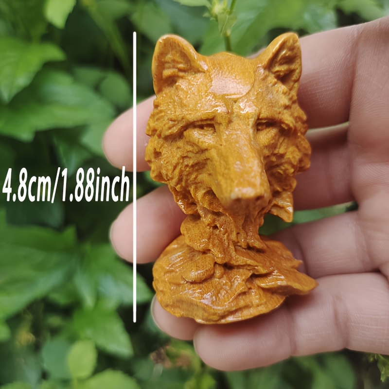 Vintage Wooden Wolf Head Sculp - đánh giá và giá Vintage Collectible Ornaments