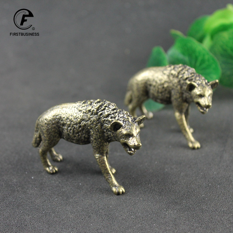 Solid Brass Hyena Figurine Min - đánh giá và giá Vintage Collectible Ornaments