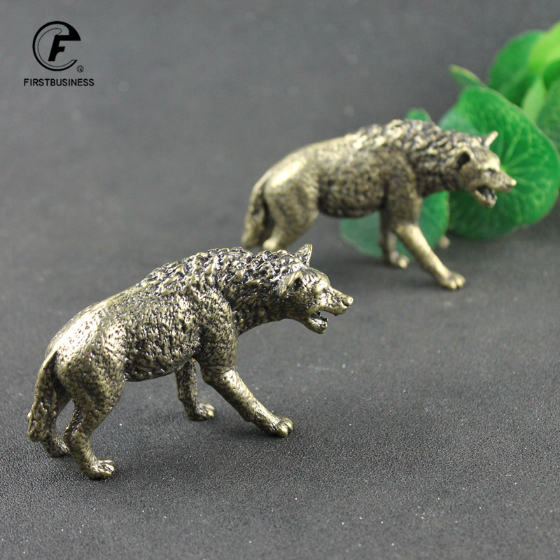 Solid Brass Hyena Figurine Min - đánh giá và giá Vintage Collectible Ornaments