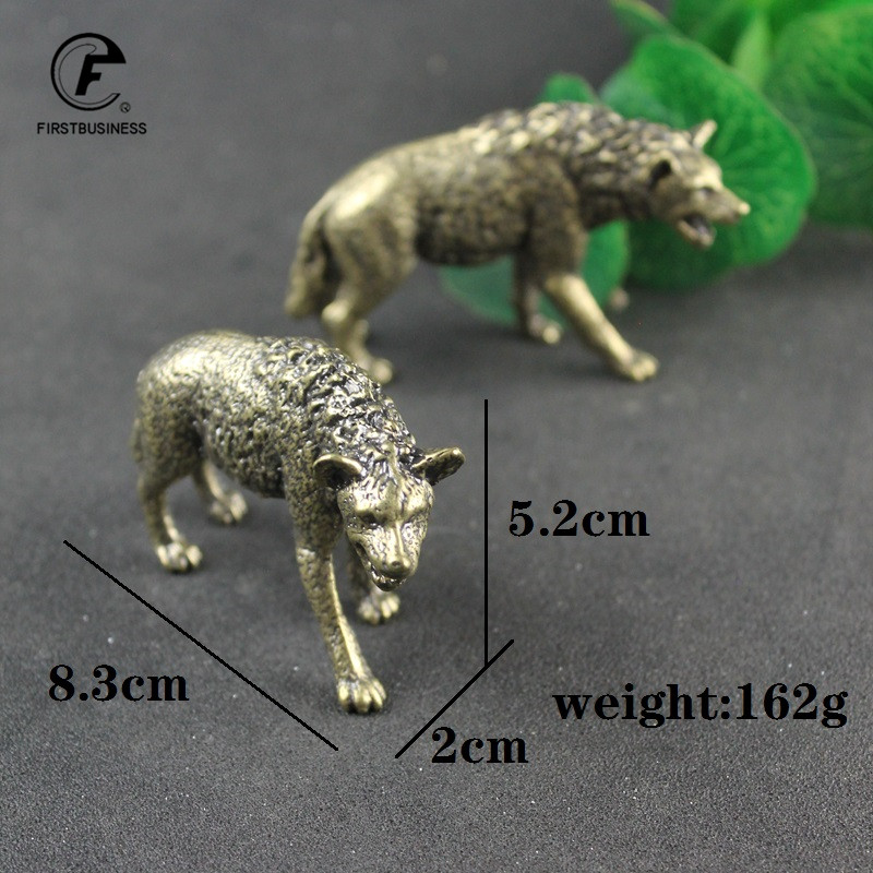 Solid Brass Hyena Figurine Min - đánh giá và giá Vintage Collectible Ornaments