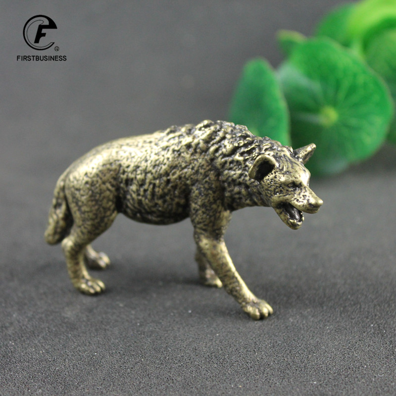 Solid Brass Hyena Figurine Min - đánh giá và giá Vintage Collectible Ornaments