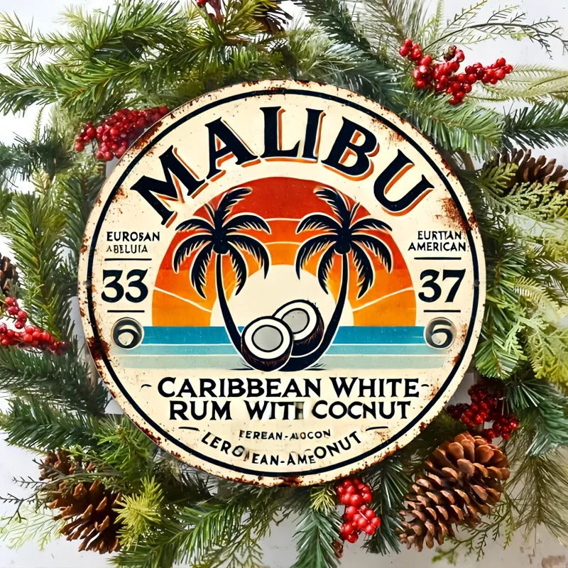 Vintage Malibu Rum Coconut Alu - đánh giá và giá Vintage Collectible Plates