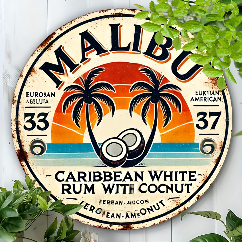Vintage Malibu Rum Coconut Alu - đánh giá và giá Vintage Collectible Plates