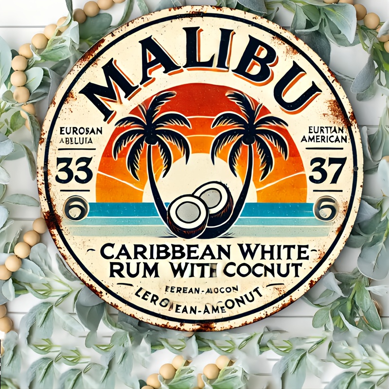 Vintage Malibu Rum Coconut Alu - đánh giá và giá Vintage Collectible Plates