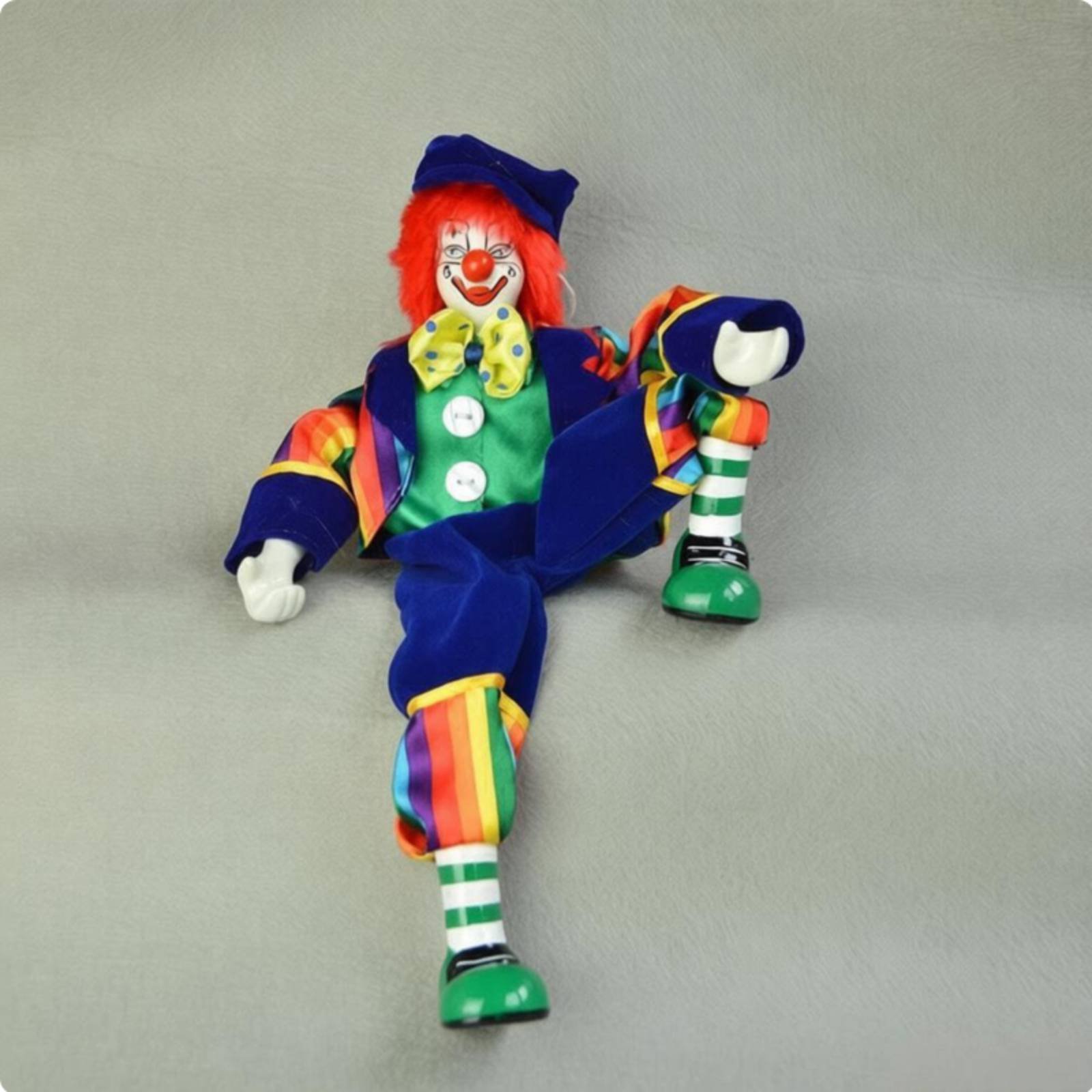Dangling Leg Clown Doll Handma - đánh giá và giá Vintage Collectible Porcelain Dolls