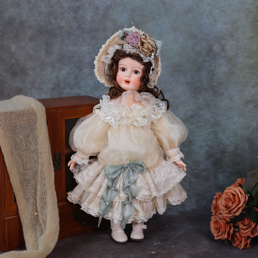20 inch Cloveray Kawaii Thick  - đánh giá và giá Vintage Collectible Porcelain Dolls