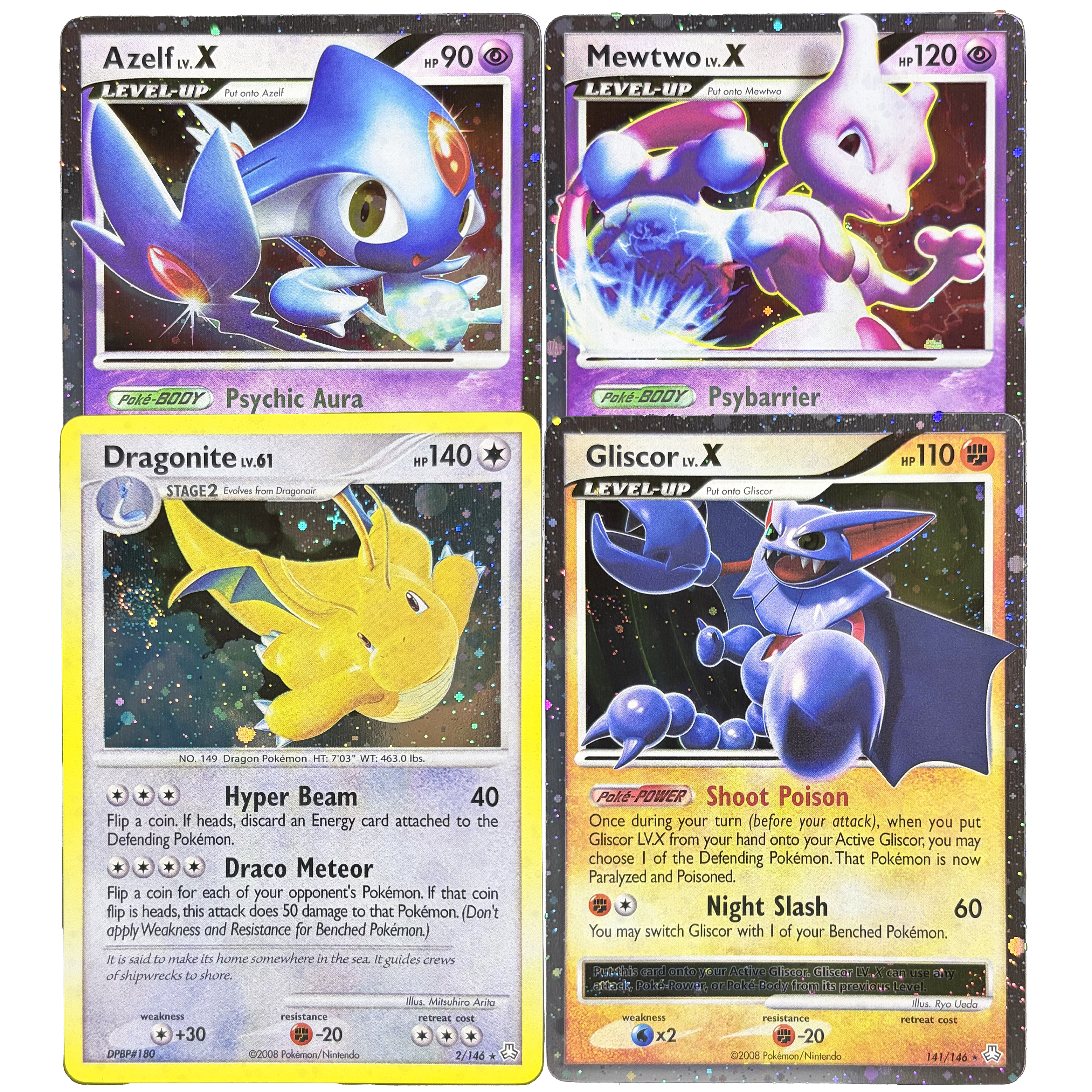 4PCS PKM TCG Diamond & Pearl L - đánh giá và giá Vintage Collectible Cards