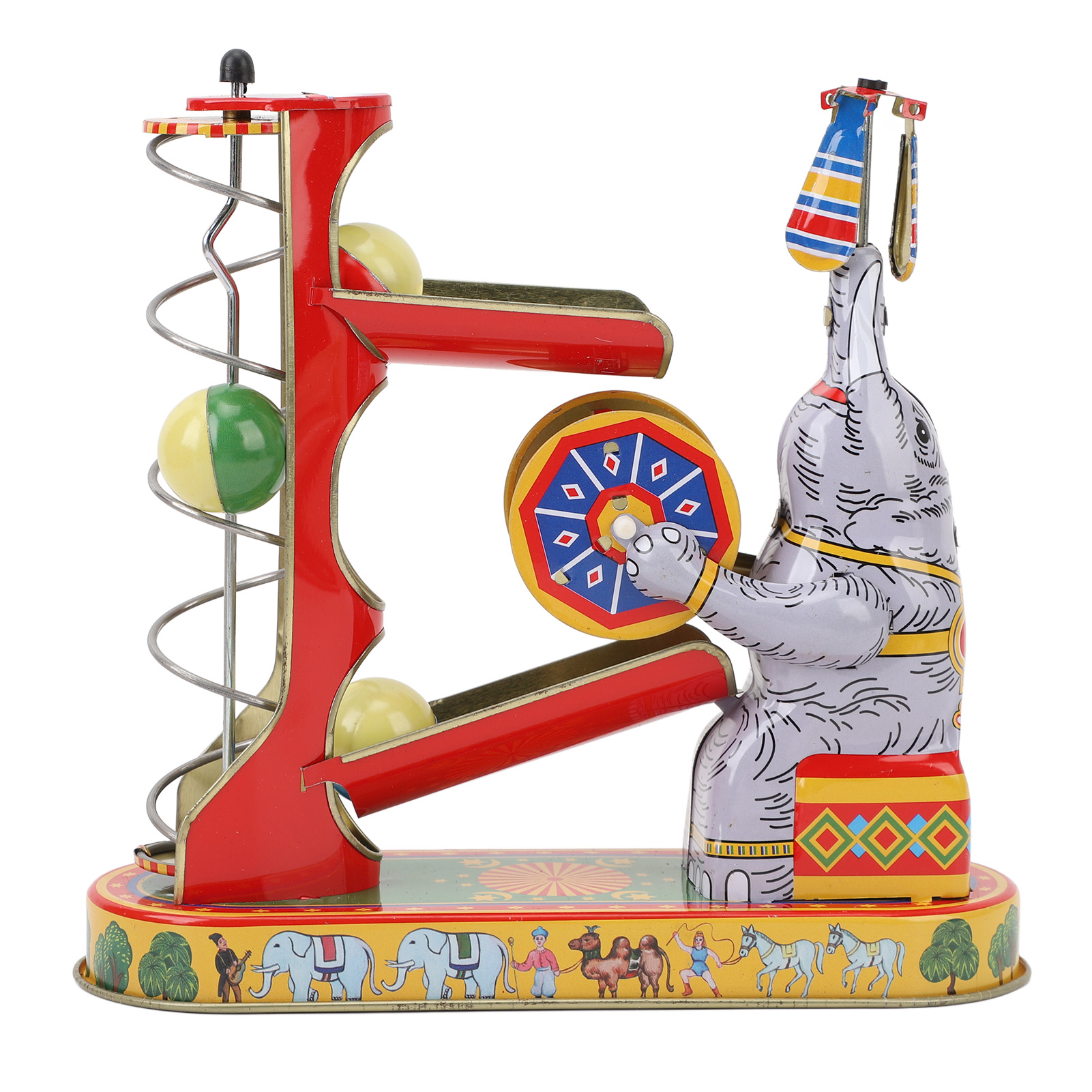 Wind Up Toy Elephant Playing B - đánh giá và giá Vintage Game Collection