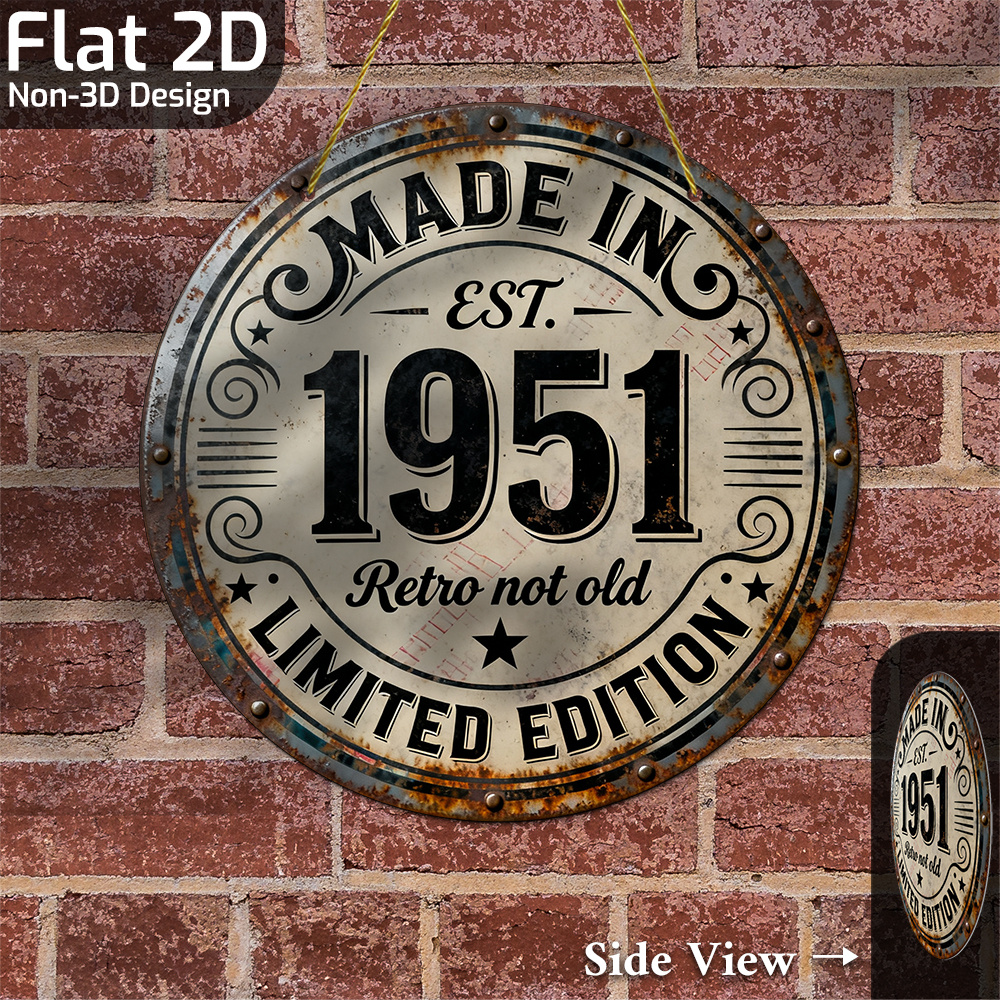 2D Flat, 1pc Vintage Metal Wal - đánh giá và giá Vintage Collectible Plates