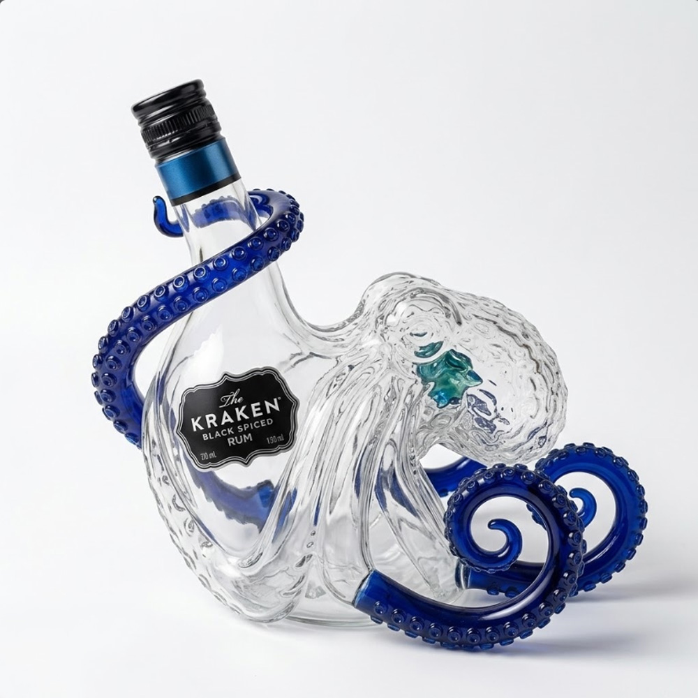 Vintage Kraken Octopus Whiskey - đánh giá và giá Vintage Collectible Glassware