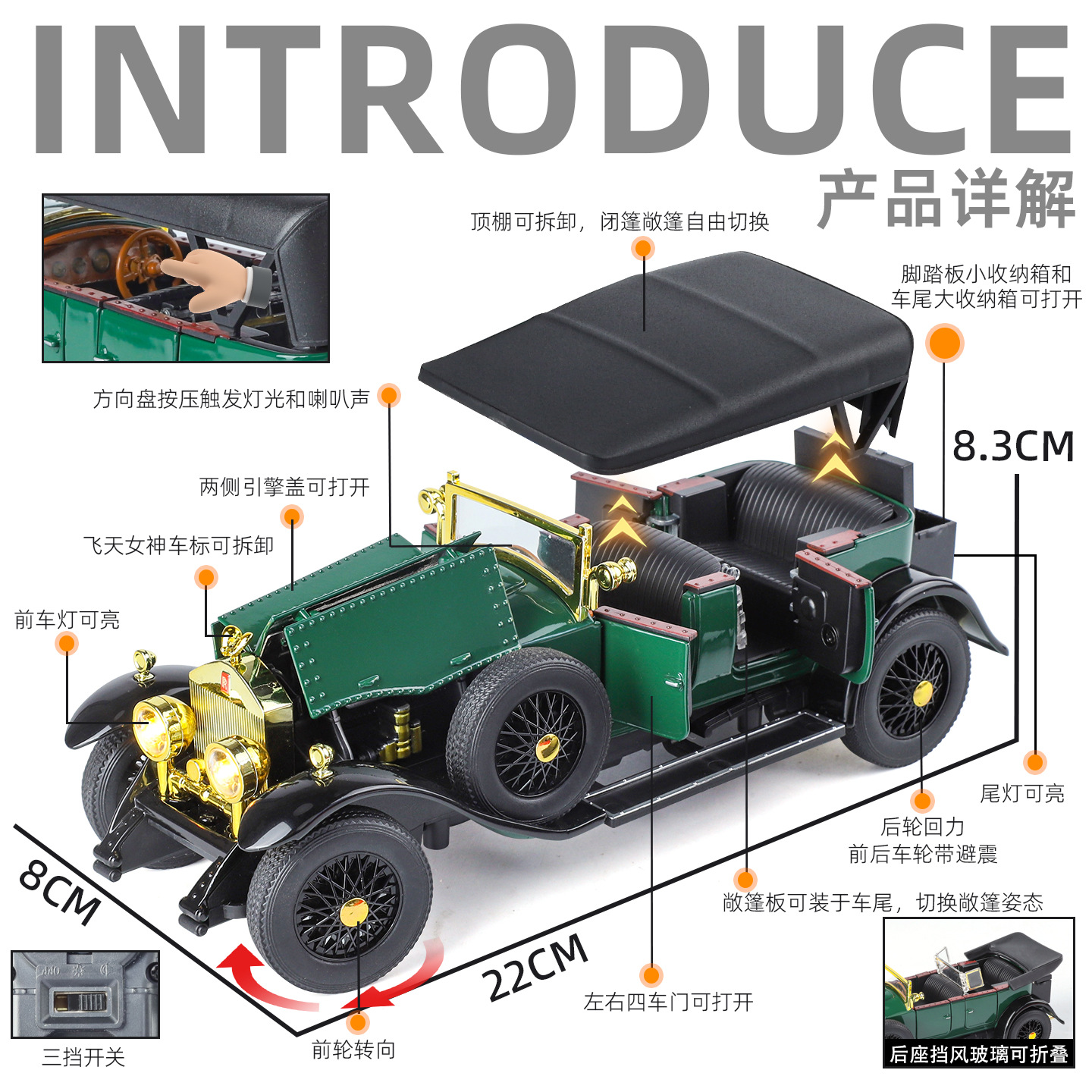 1:24 Rolls-Royce Phantom 1th 1 - đánh giá và giá Vintage Collectible Toy Cars