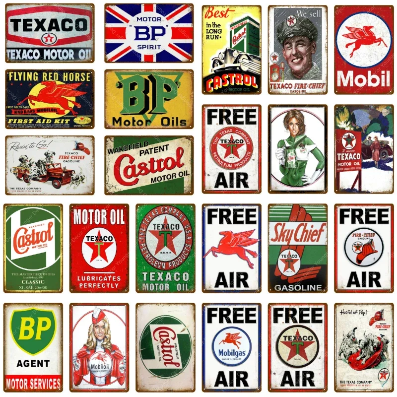 Vintage Texaco Motor Oil Signs - đánh giá và giá Vintage Collectible Plates