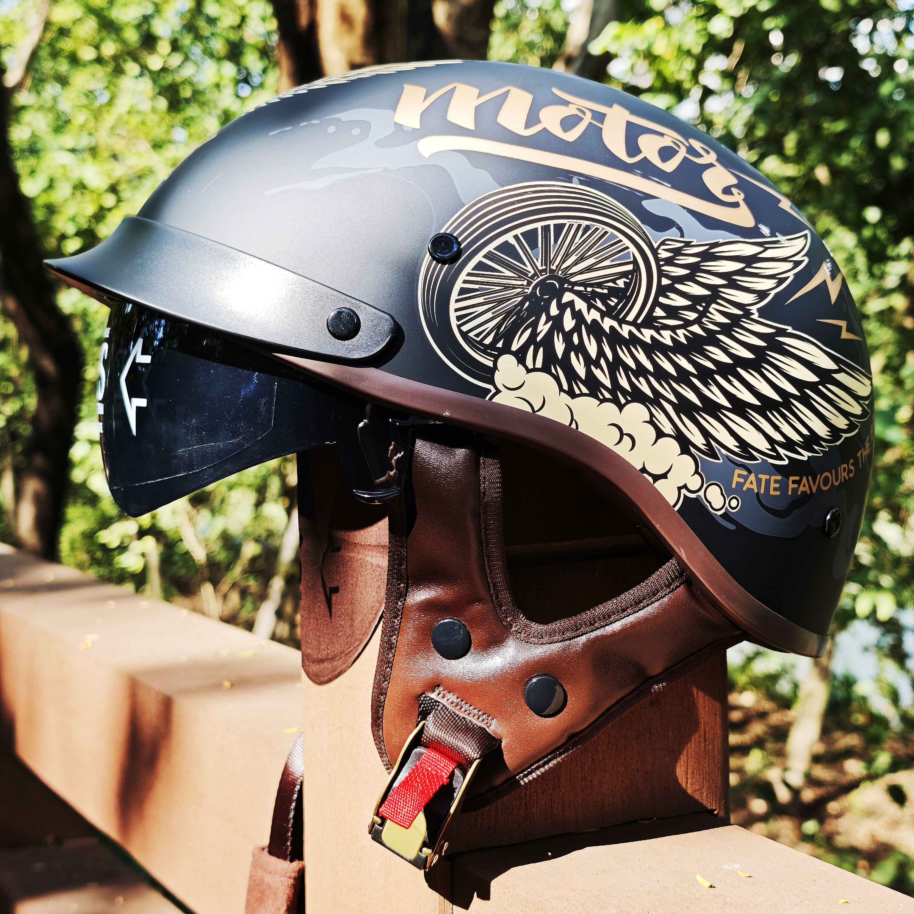 Retro Motorcycle Helmets for M - đánh giá và giá Lens Cap Vintage