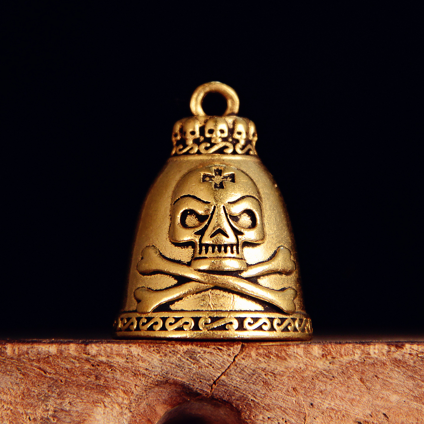 Brass Skull Bell Figurine 3.3c - đánh giá và giá Vintage Collectible Bells