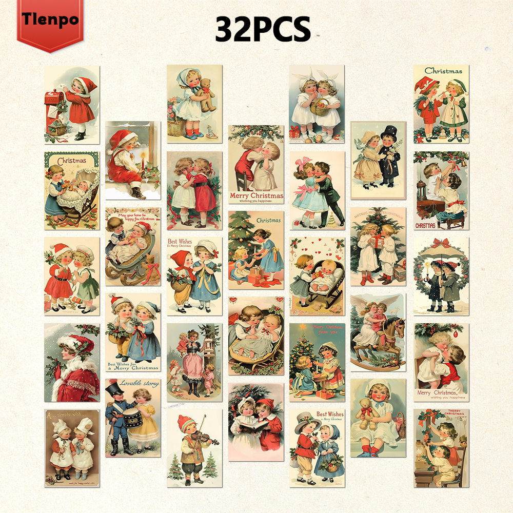32pcs, vintage Christmas postc - đánh giá và giá Vintage Collectible Santa