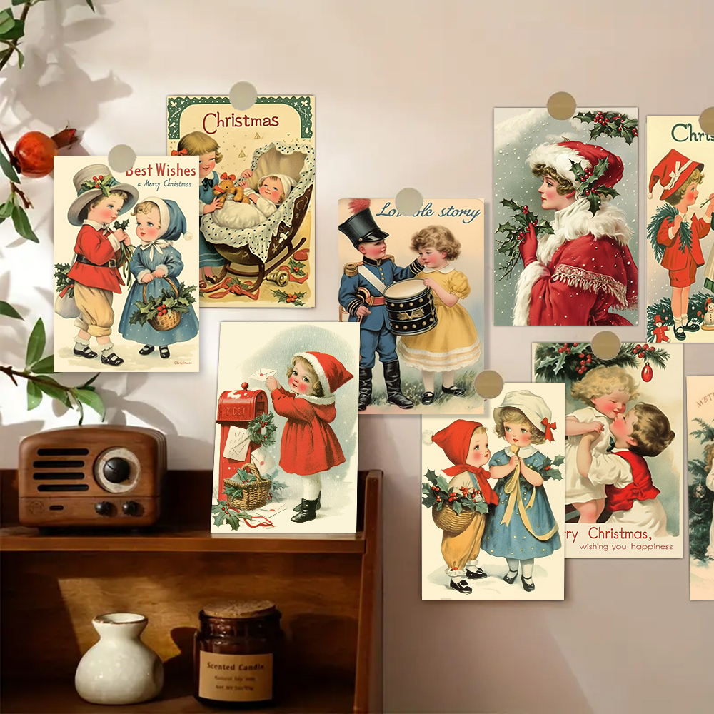 32pcs, vintage Christmas postc - đánh giá và giá Vintage Collectible Santa