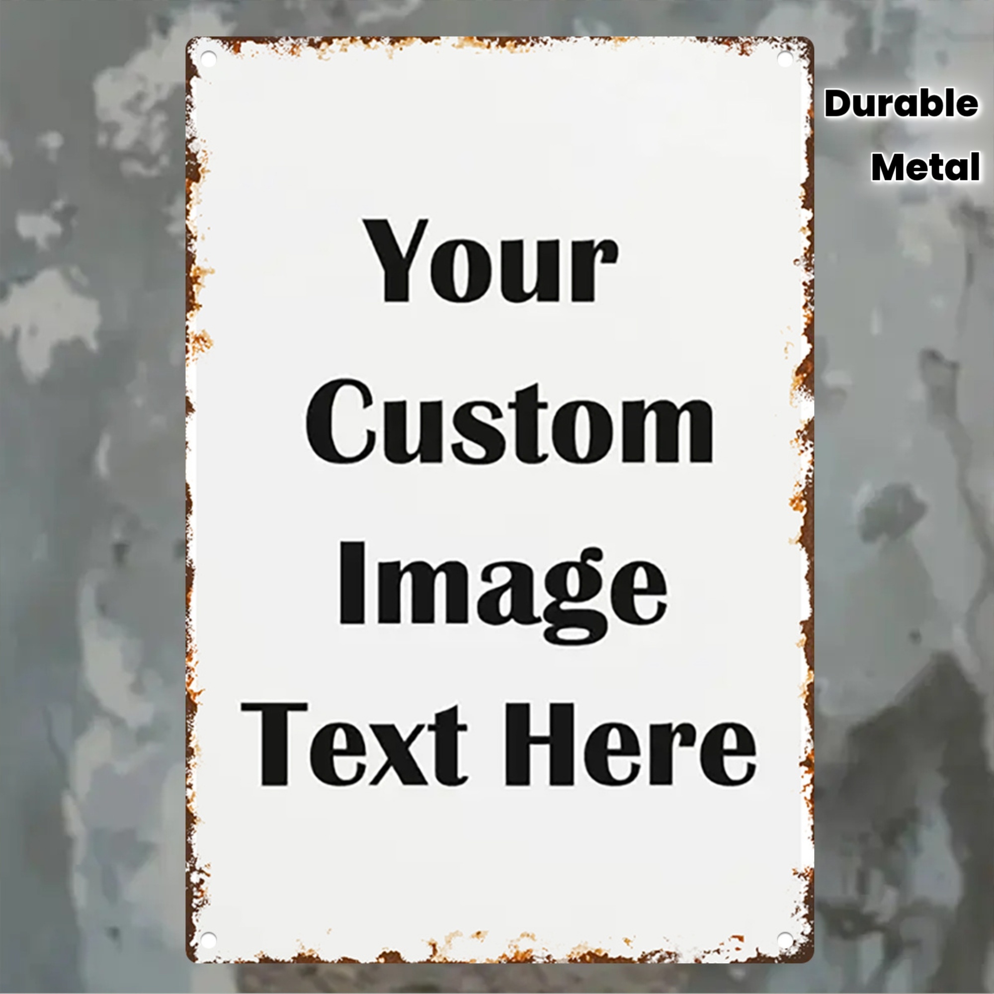 Custom Image/Text Metal Tin Si - đánh giá và giá Vintage Collectible Plates