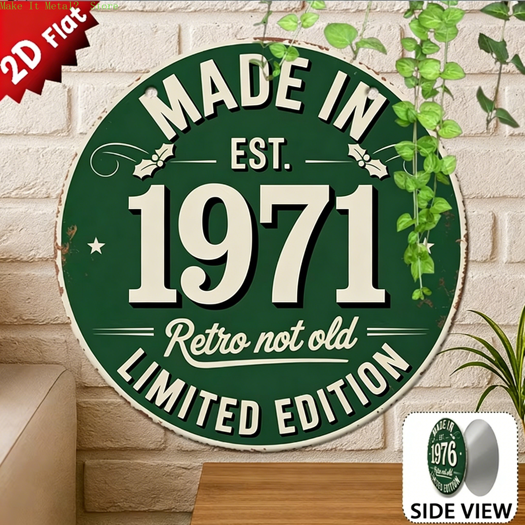 Made in 1976 Retro Not Old 2D  - đánh giá và giá Vintage Collectible Plates