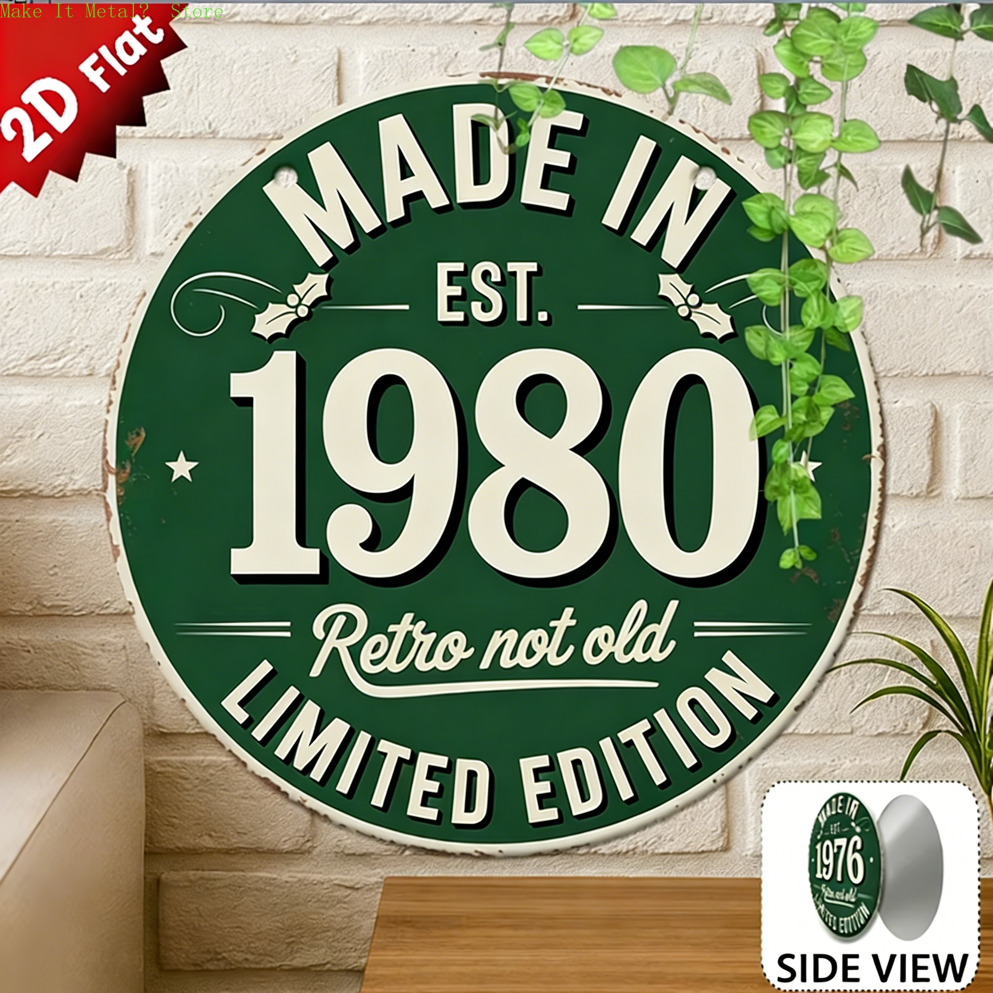 Made in 1976 Retro Not Old 2D  - đánh giá và giá Vintage Collectible Plates