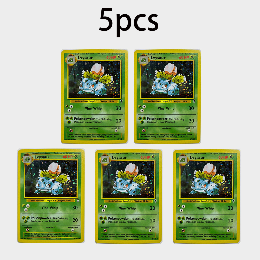 15Pcs Anime Ivysaur Flash Card - đánh giá và giá Vintage Pokemon Collectible