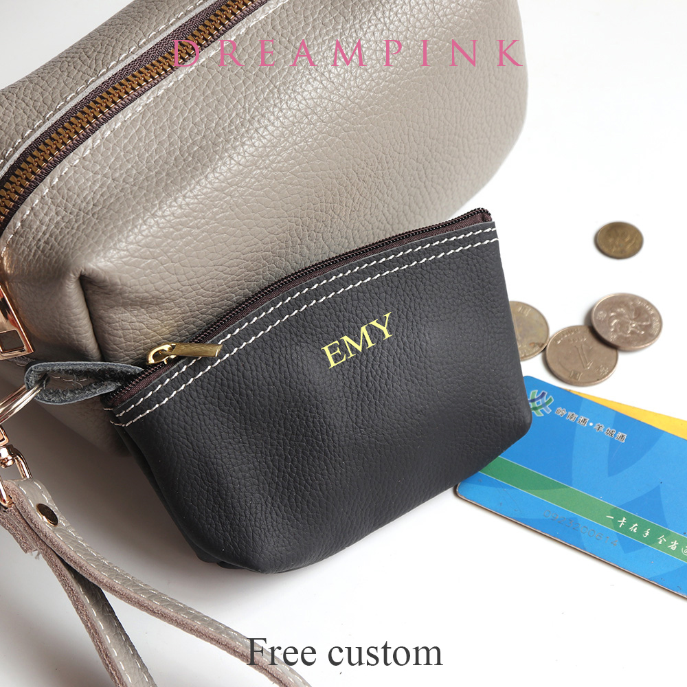 Cowhide Zip Coin Pouch Custom  - đánh giá và giá Vintage Collectible Cards